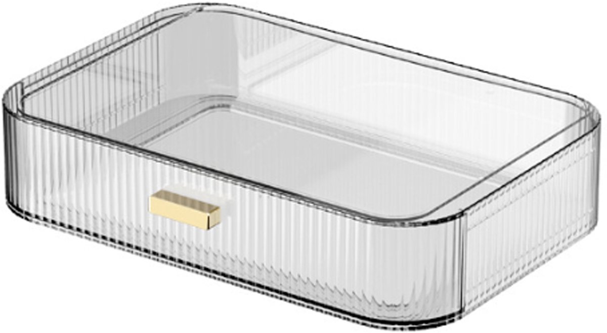 Opbergdoos - Lade Organizer - Duurzaam & Transparant - 1 Stuks - Badkamer & Keuken - Transparant