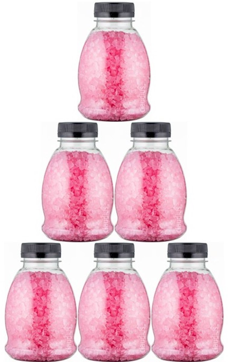 Claudius Badzout Rozen - 375 gram - Fles met zwarte dop - Set van 6 stuks