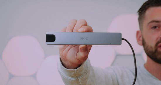 Hub USB C Rolio - Hub 10 en 1 - Ethernet - HDMI 4K - USB-C - USB 3.0 - Lecteurs de cartes SD/TF