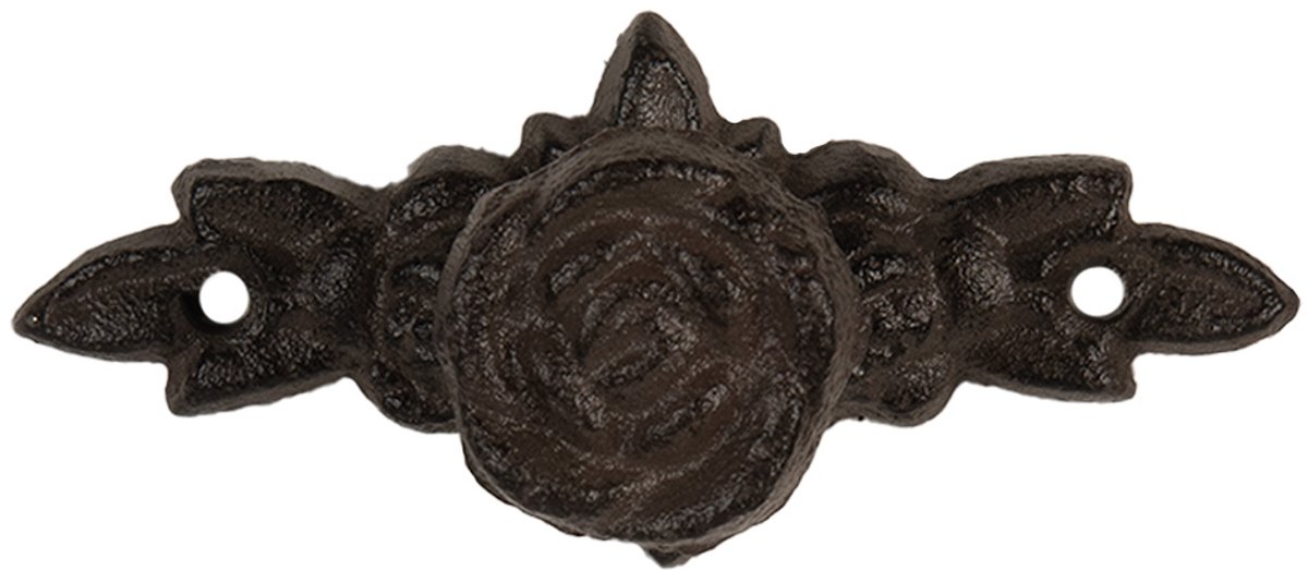 Clayre & Eef Handgreep 10x4x3 cm Bruin Metaal