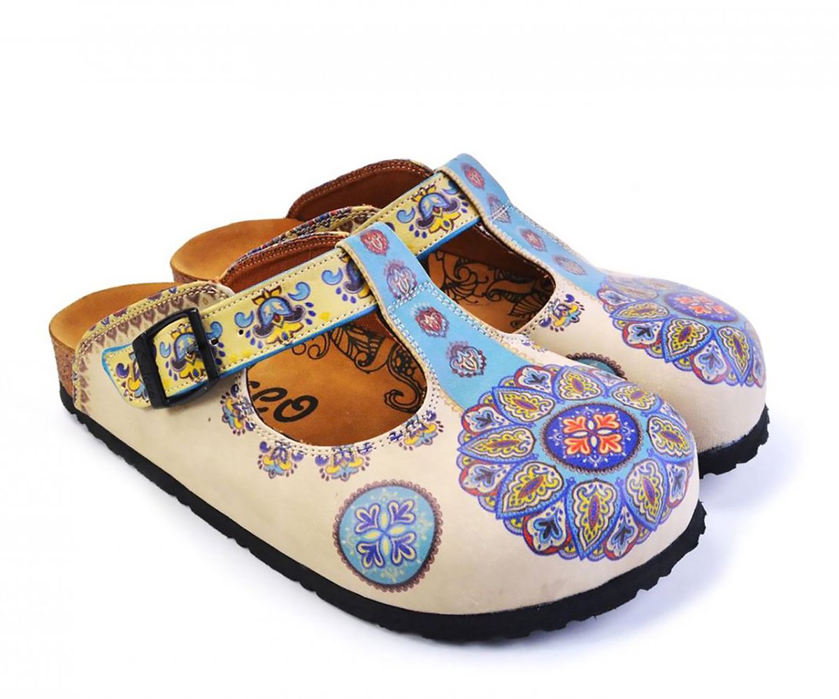 Goby – Orient Bloom Dames Clogs – Vegan – Handmade – Maat 42