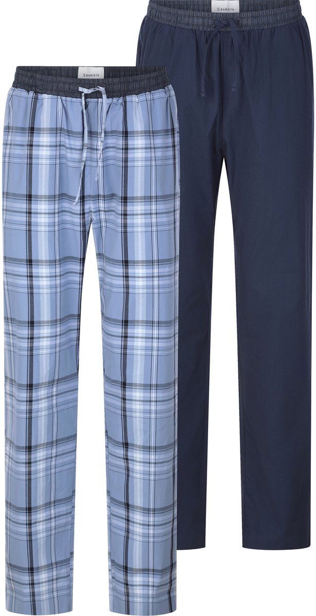 Babista herren Pyjamabroeken, Set Van 2 - 64/66 - blauw - Plus Size