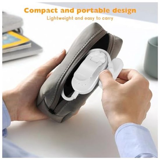 Leeslamp, flexibele, 360° oplaadbare USB-leeslamp, bescherming tegen verduistering, geschikt voor boekenliefhebbers, beddengoed, kantoorartikelen, reisartikelen van Merkloos — afbeelding 4