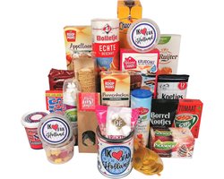 Kerstpakket - Ik hou van Holland - Kerstpakket vol heerlijke Hollandse lekkernijen - pakket XL