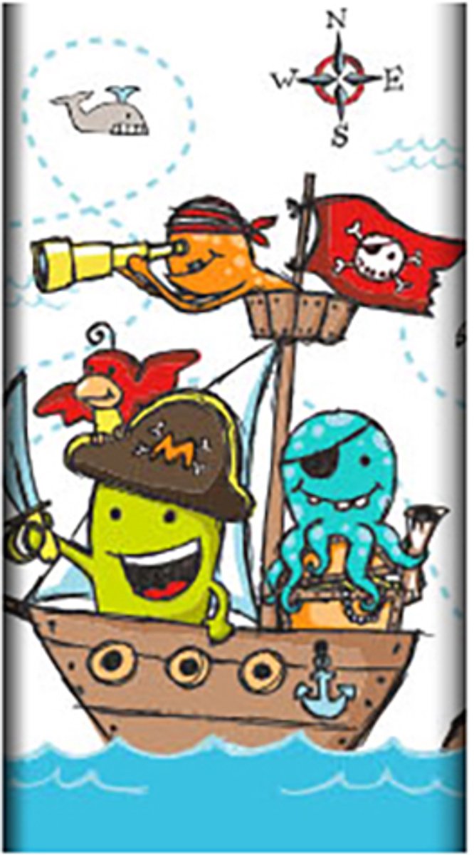 Tafelkleed, papier 120 cm x 180 cm Pirate Crew