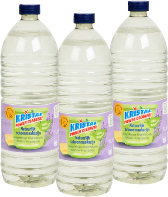 Lavendel Azijn 3x1Lit. Bio schoonmaakmiddelen pakket. Milieu vriendelijk, duurzaam, spaarzaam.