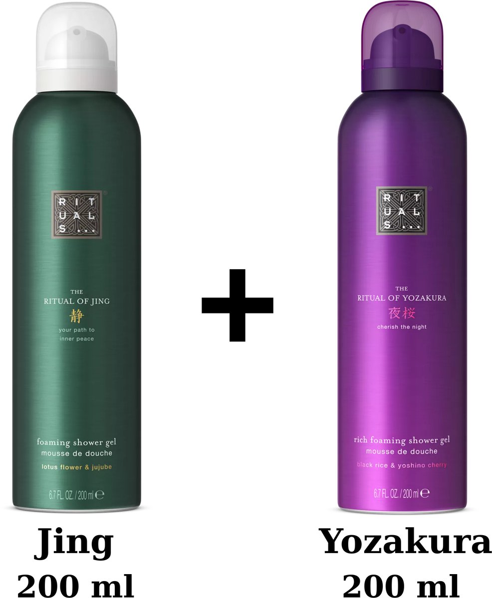 Rituals - Duo Set - Jing Shower Gel 200 ml + Yozakura Shower Gel 200 ml - Douchegel - Doucheschuim