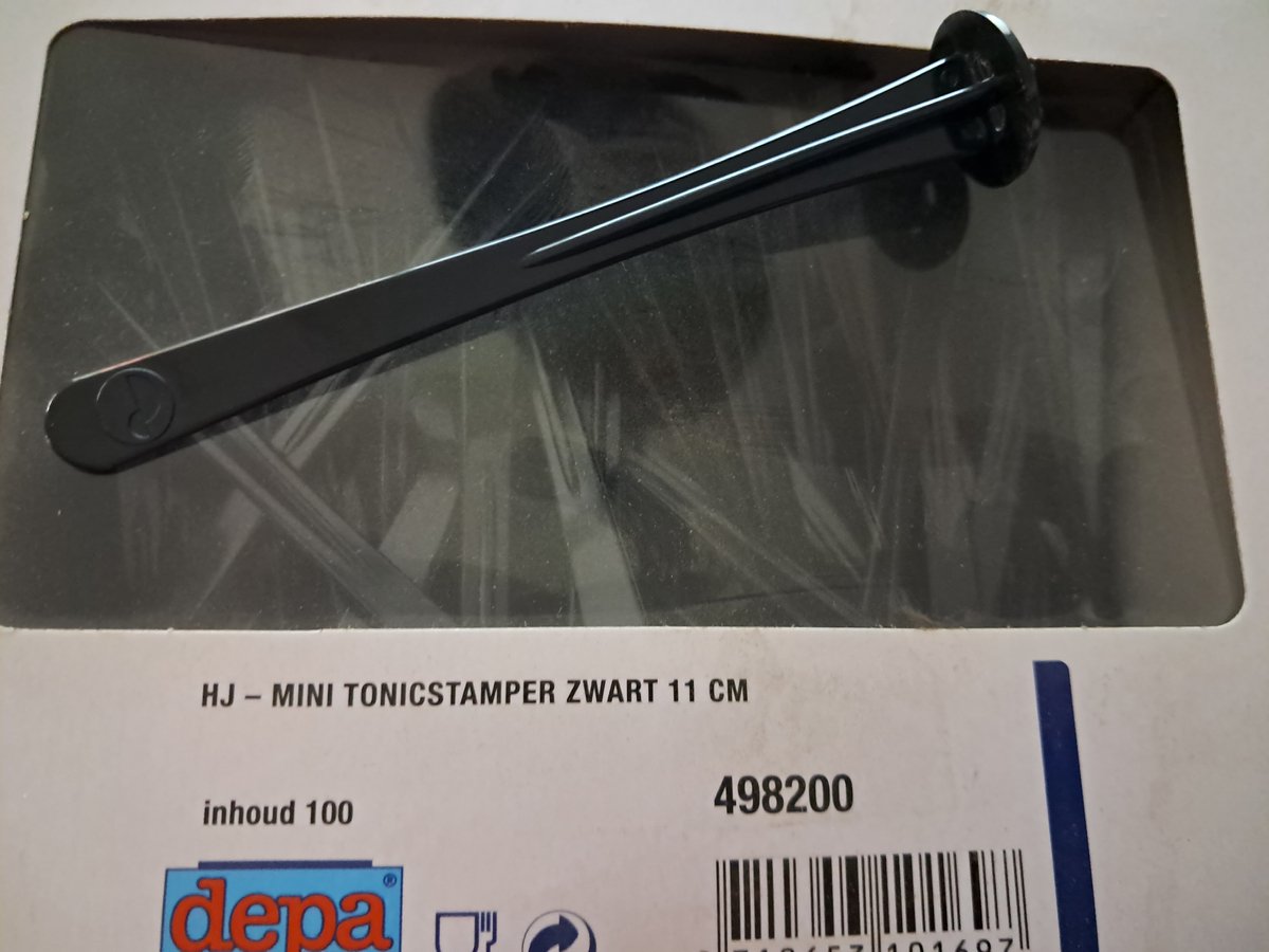 Depa HJ Mini Tonicstamper 100 stuks - Zwart - 11cm