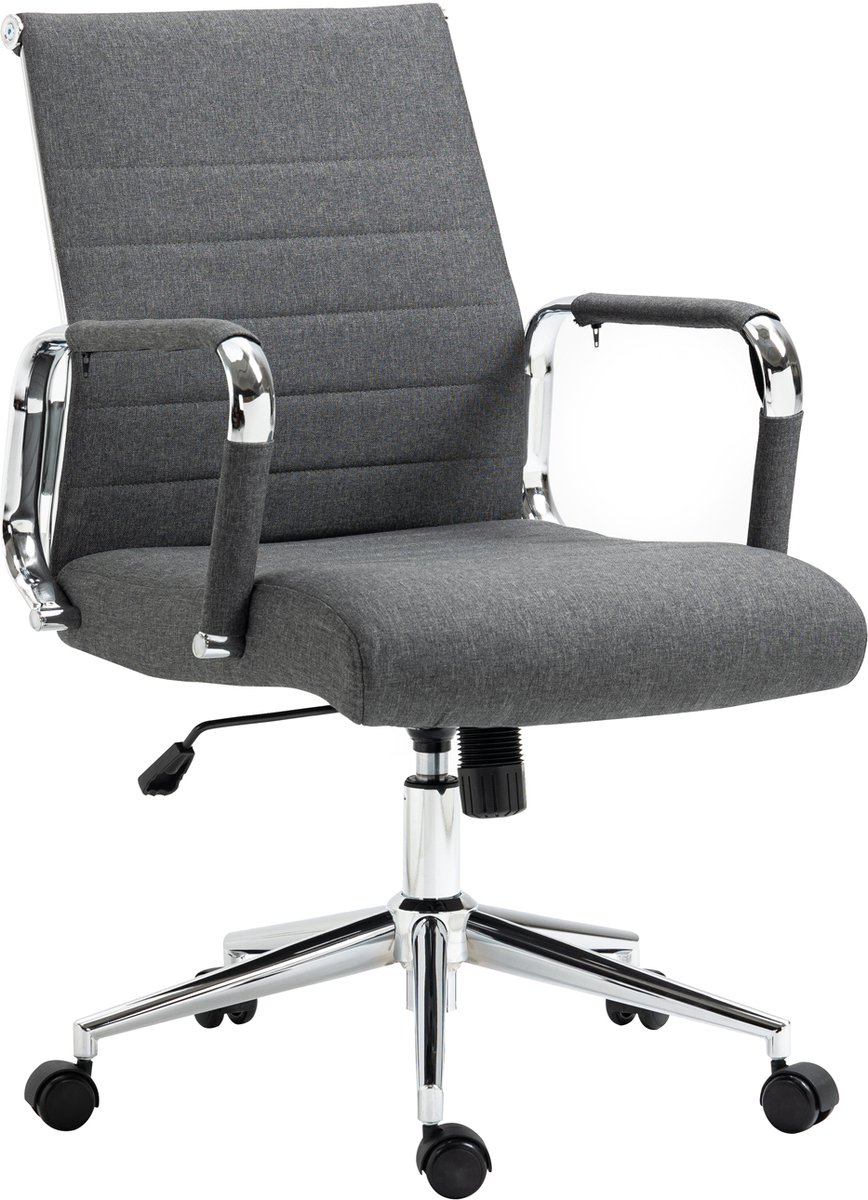 SVITA OFFICE COMFORT bureaustoel draaistoel directiestoel stoffen bekleding donkergrijs