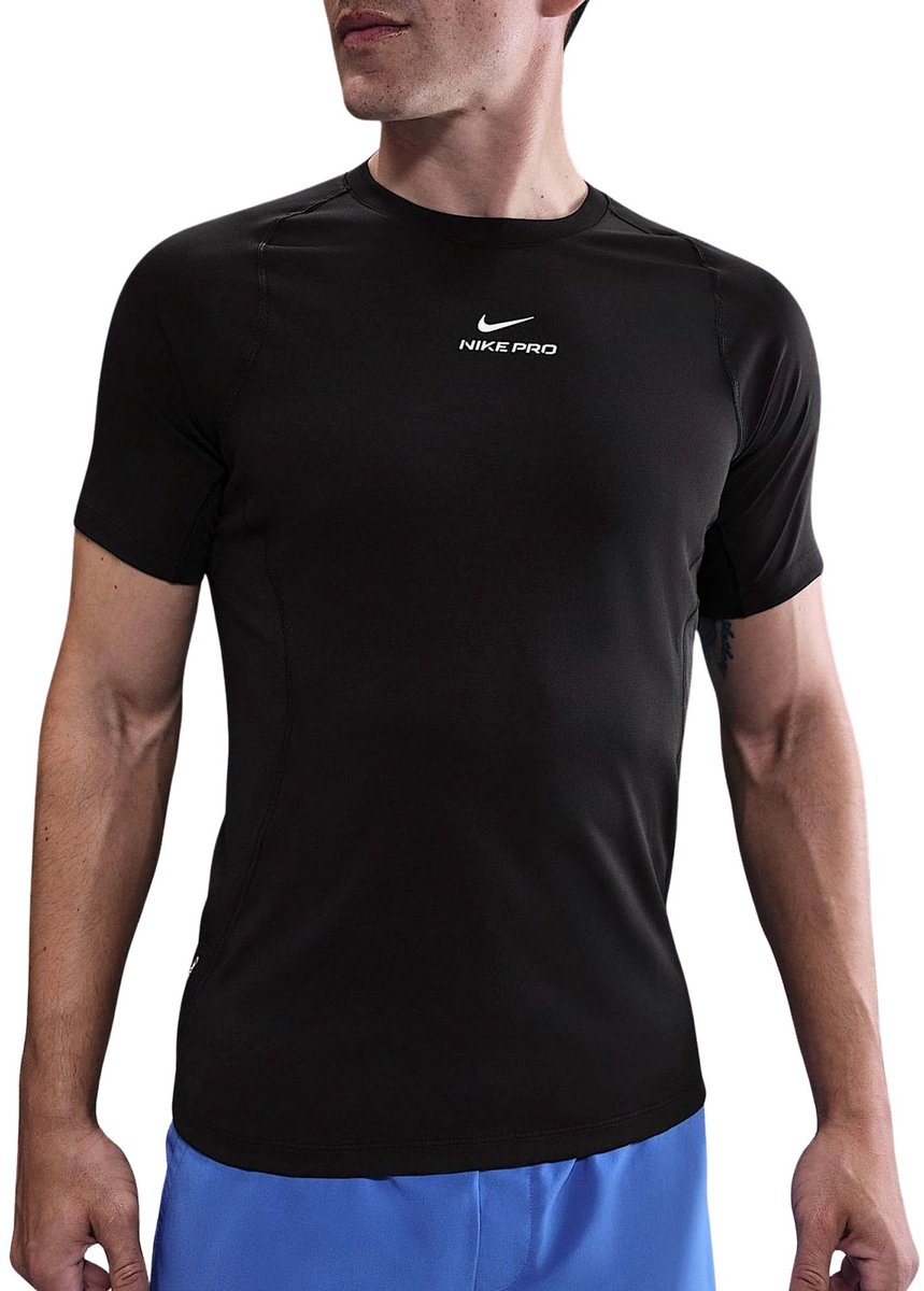 Nike Pro Training Shirt Heren Zwart