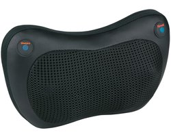 Grundig Massagekussen Shiatsu - Massage Apparaat met Infrarood Warmte - Nekmassage en Rugmassage Kussen met Auto Uitschakeling - Inclusief Netstroom en Autoadapter - Zwart
