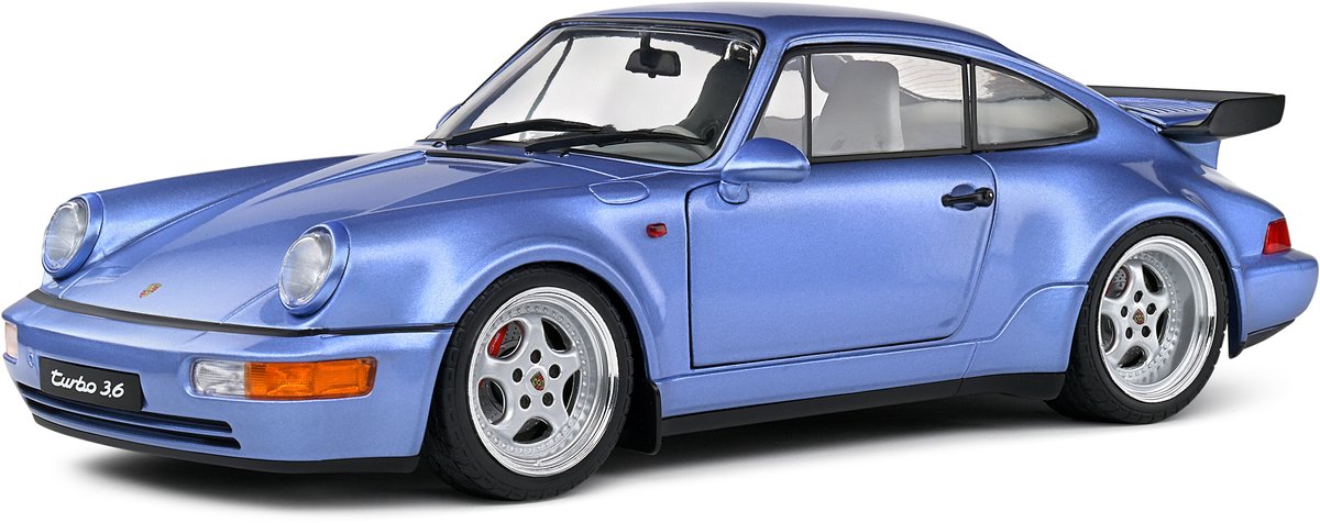 Solido Porsche 911 (964) Turbo 1990 blau 1:18 Auto