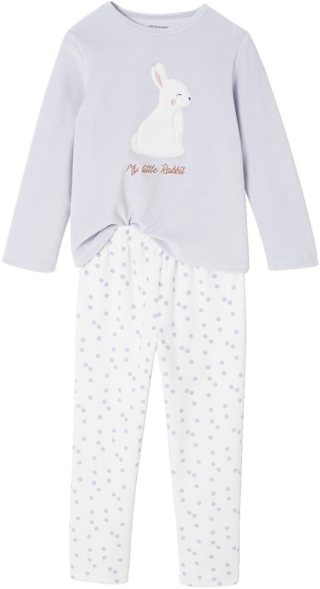 Vertbaudet Pyjama fluweel / velours voor meisjes Konijn