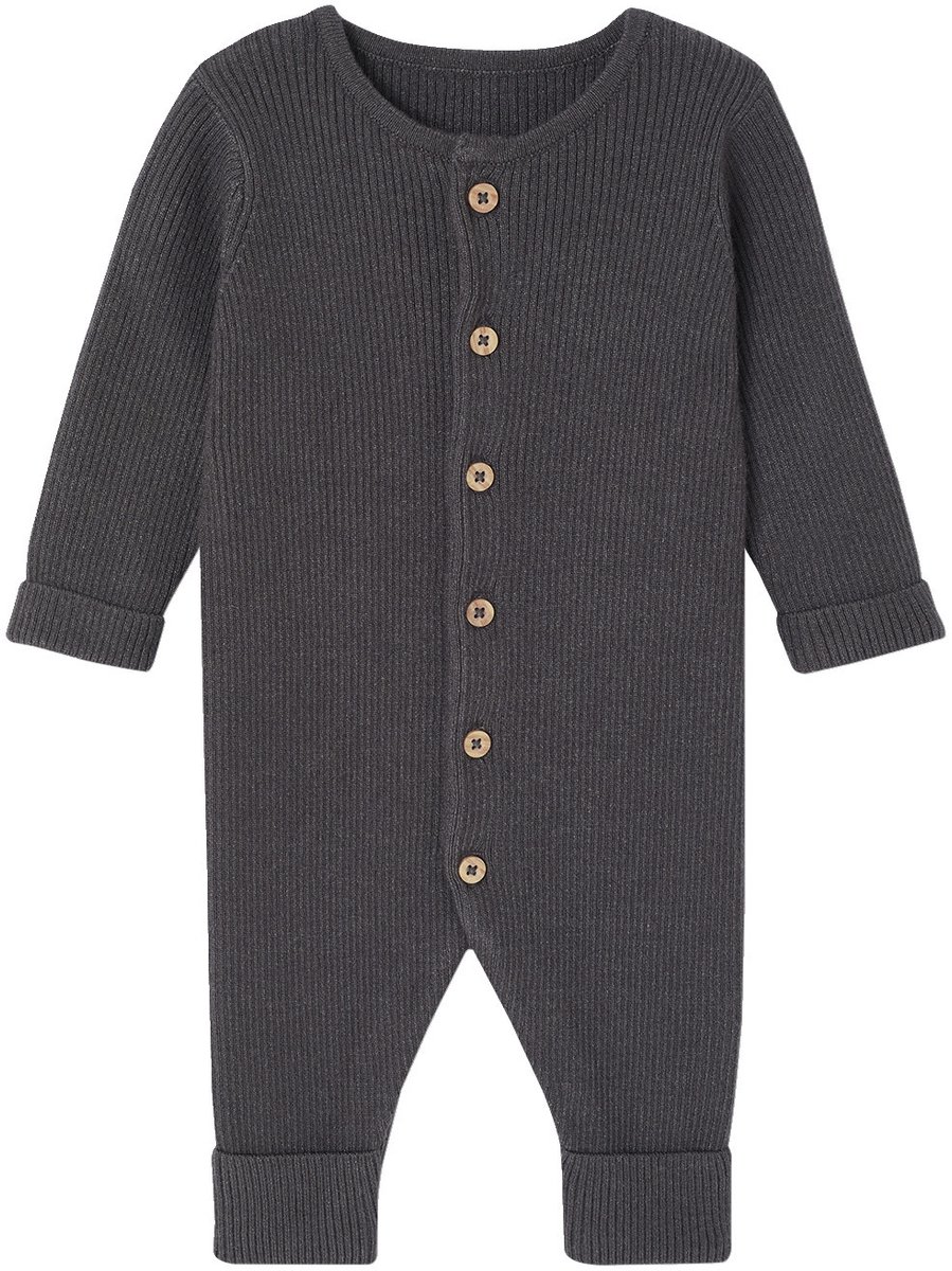 Vertbaudet Geribde babypyjama met lange mouwen