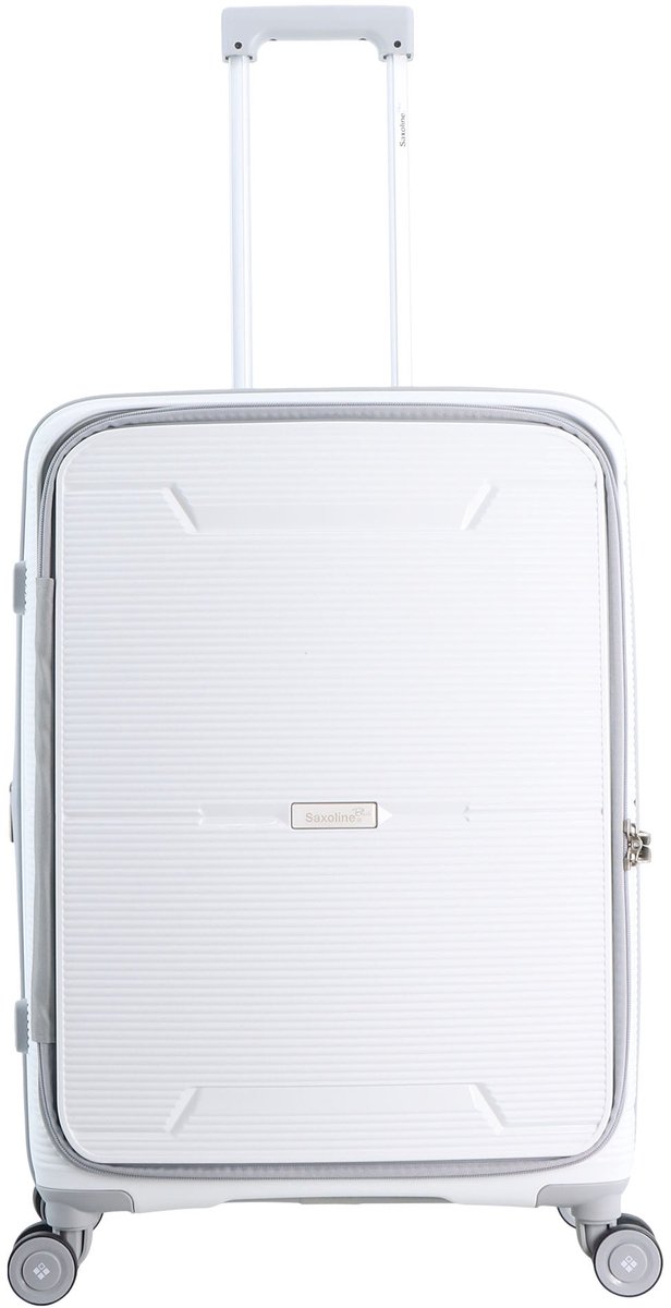 Saxoline Blue Boho Harde koffer / Trolley / Reiskoffer - (Medium) - Wit - Wit / Medium