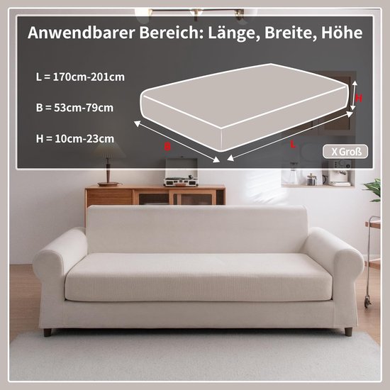Enzeno Afdekking voor tuinmeubelen, L-vorm, loungeafdekking, L-vorm, waterdicht, regenbescherming, loungemeubels, outdoor hoekbank, zware belasting, 420D Oxford-weefsel, beschermhoes, tuinmeubelen