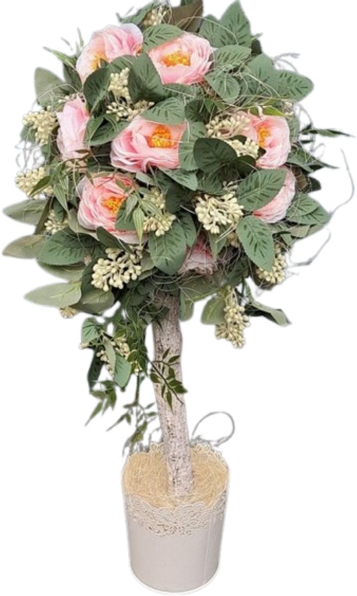 Luxe Kunstbloemen Boeket – Zijden Bloemen – Duurzame Kunstplanten – Perfect Cadeau voor Vrouw of Moeder