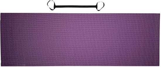 Tunturi PVC Yogamat - Fitnessmat 4mm dik - Paars - Incl. gratis fitness app van Tunturi — afbeelding 5