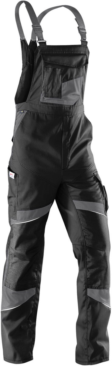 KÜBLER ACTIVIQ 32505365 Amerikaanse Overall HEREN Overall Werkkleding Zwart Antraciet - Met Kniezak - Krasvrij