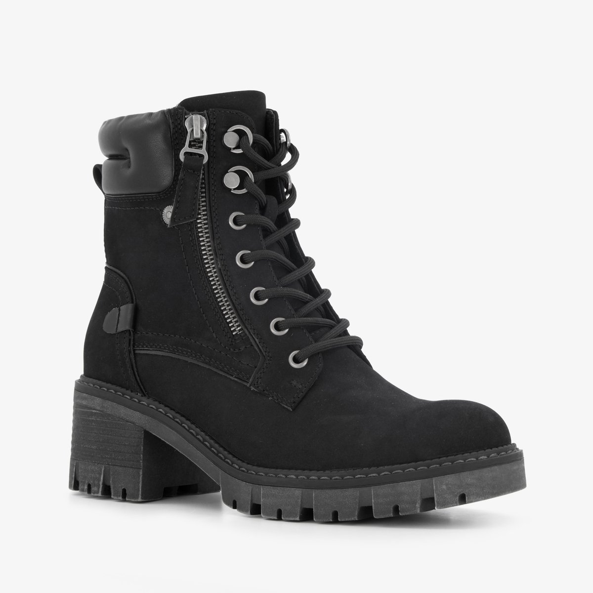 Blue box dames veterboots zwart - Maat 37