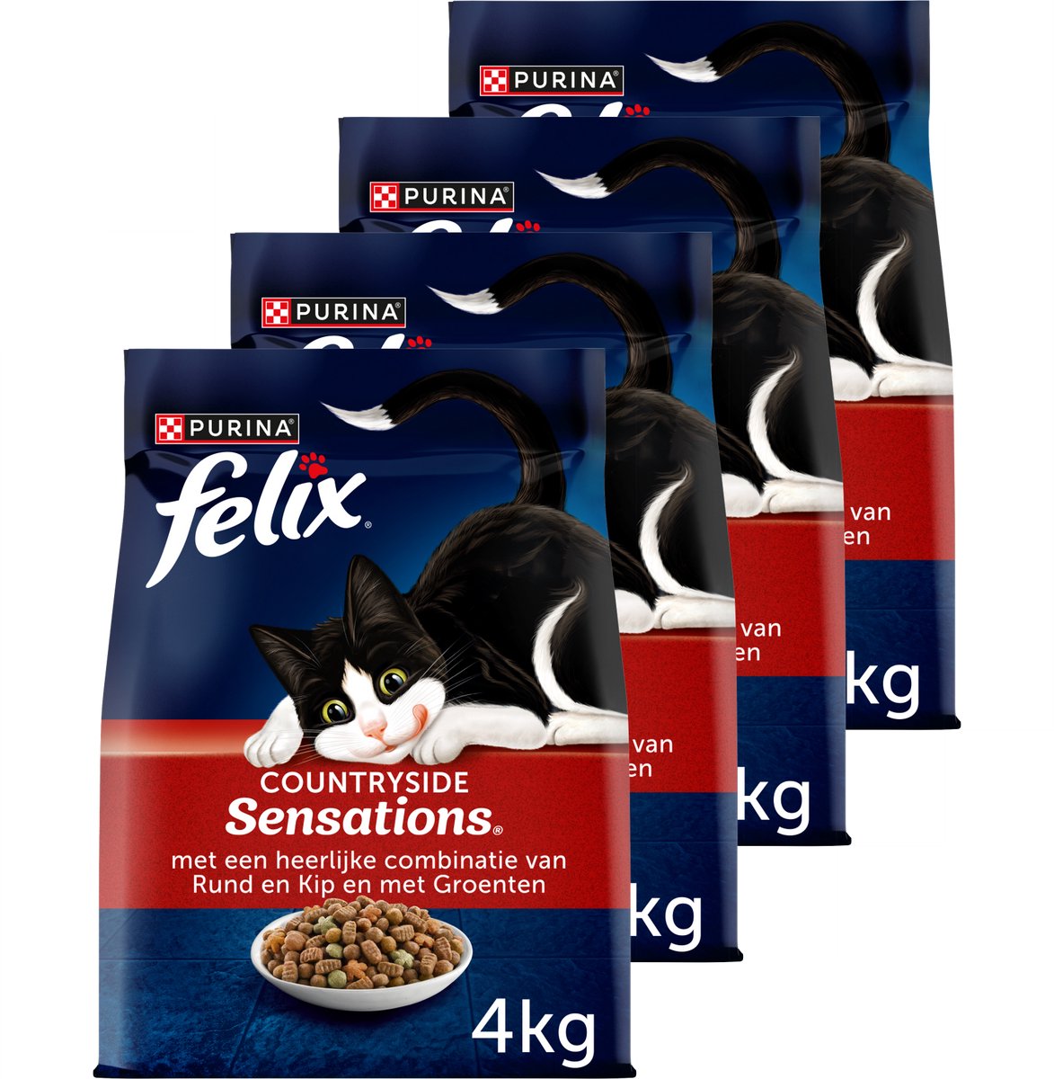 4x Felix Kattenvoer Countryside Sensations 4 kg