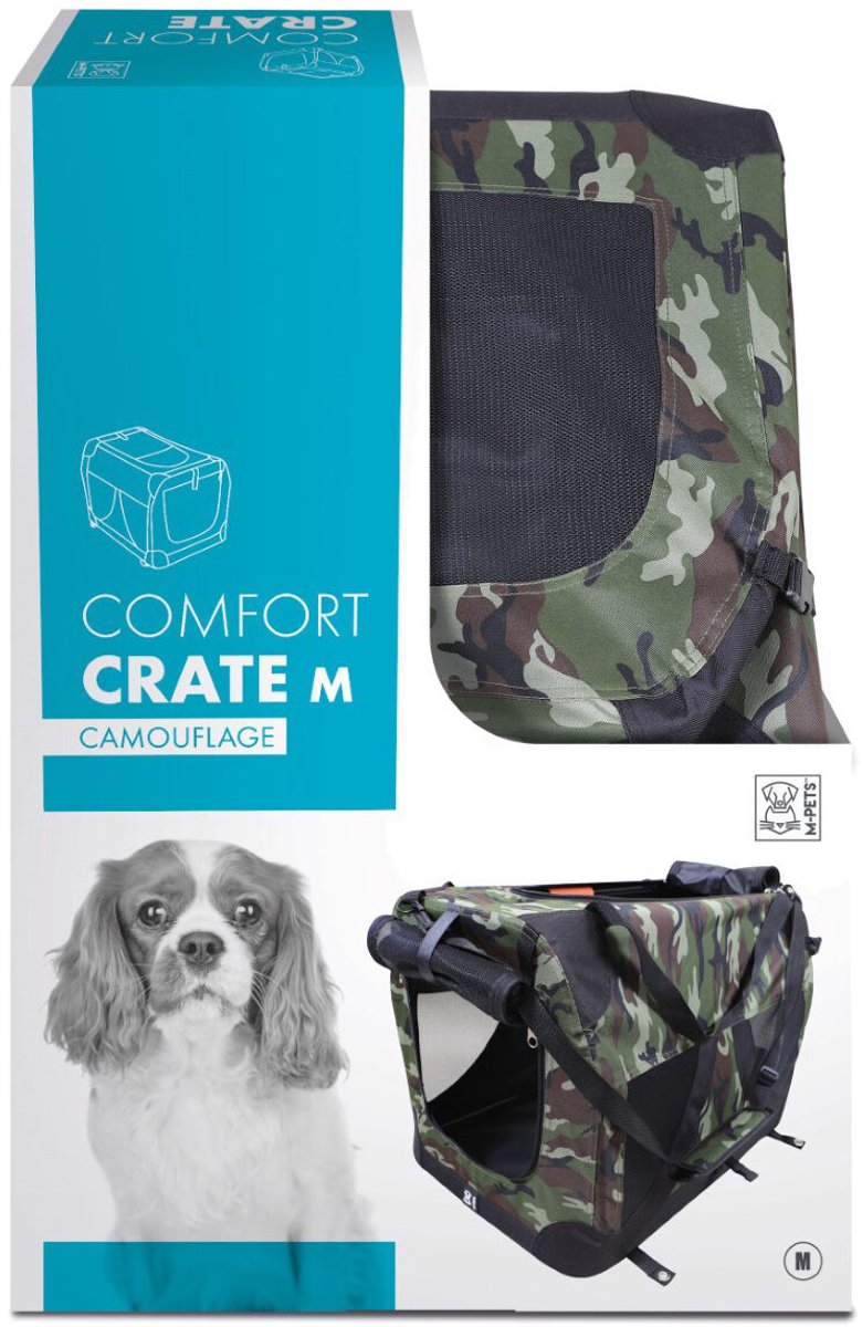 M-Pets Comfort Crate - XXL - Zwart - 91 x 63 x 63 cm