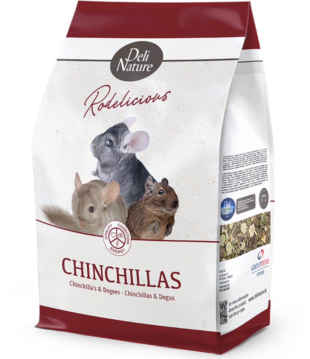 4x Deli Nature Rodelicious Chinchilla's 2,5 kg