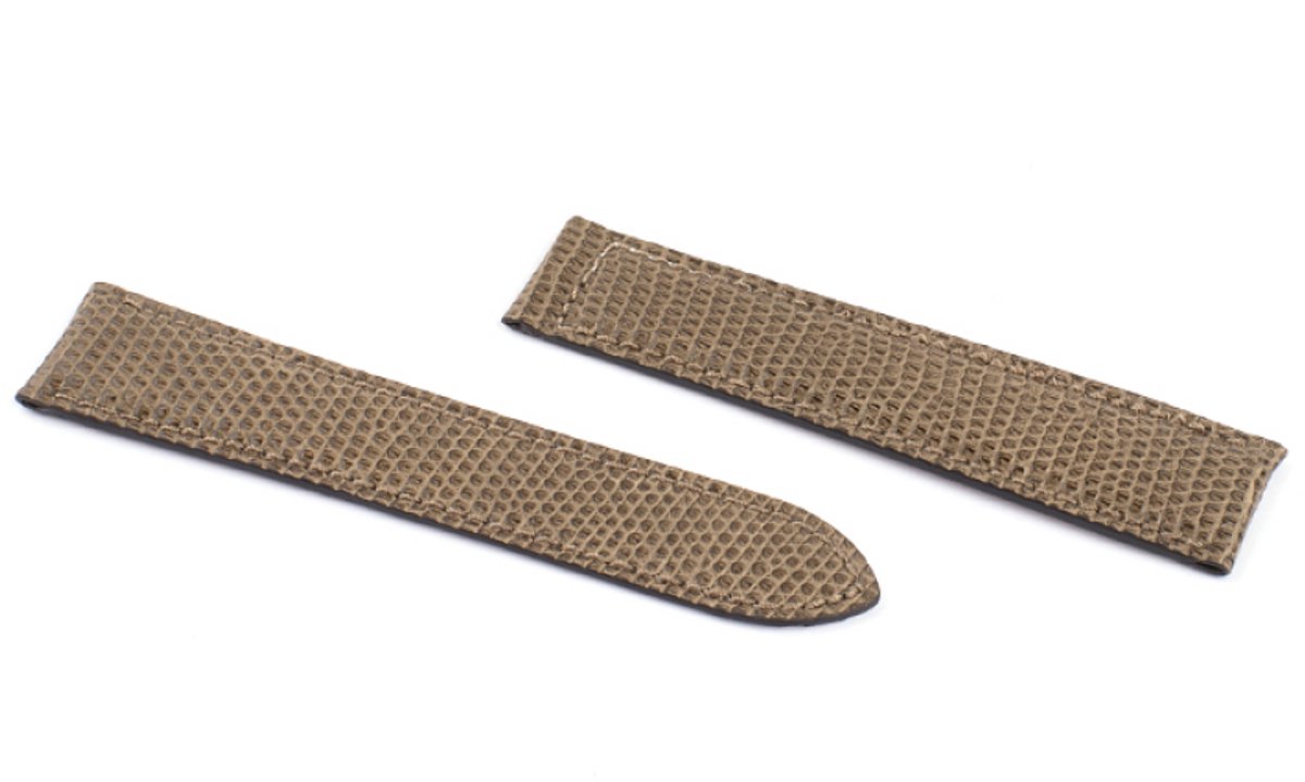 Horlogeband Monet Taupe - Leer - 17-16mm