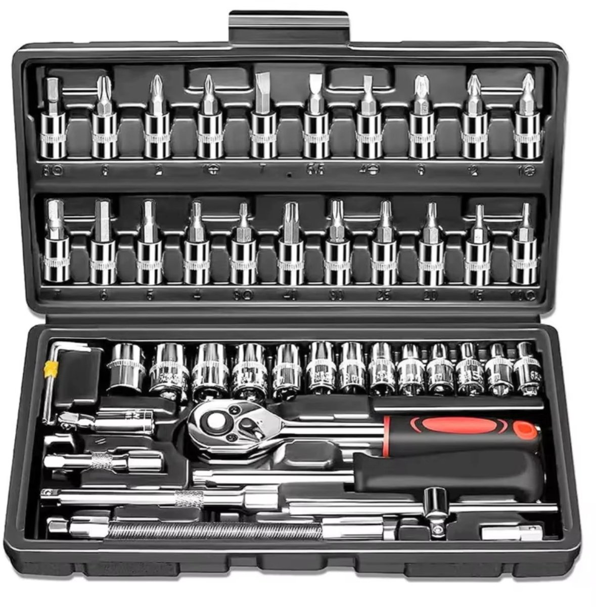 EAFC - 46 -delige Precisie Schroevendraaierset Magnetisch - Gereedschapset in Koffer - Gereedschapskoffer Gevuld - Schroevendraaierset - Aluminium - Handgereedschap - Cadeau
