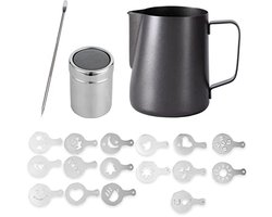 Melkschuimkan 350 ml RVS - Perfect voor Koffie en Latte Art