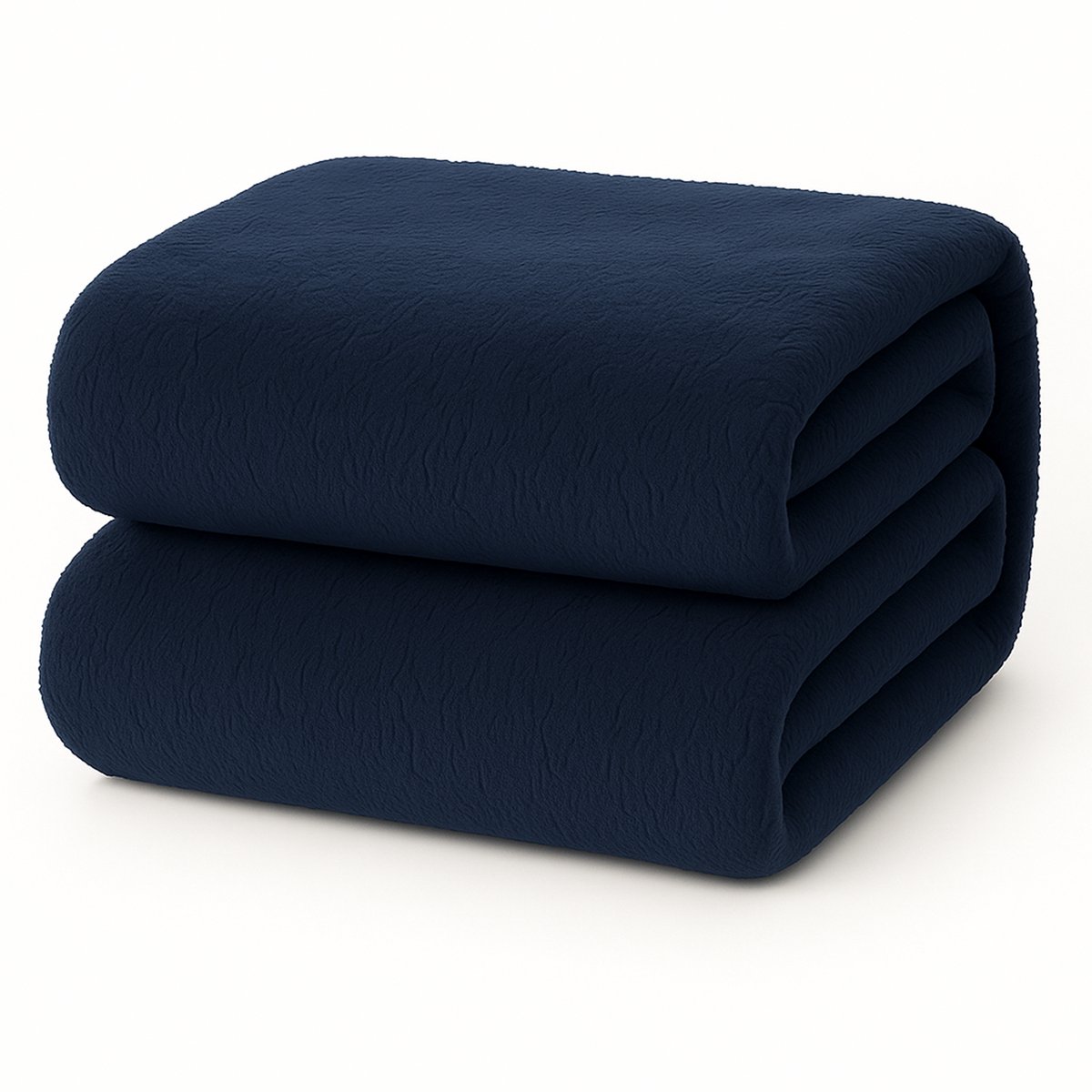 Decoware Teddy Fleece Hoeslaken - Navy - 200x200 cm - Extra Warm & Zacht - Voor Matrassen tot 30 cm