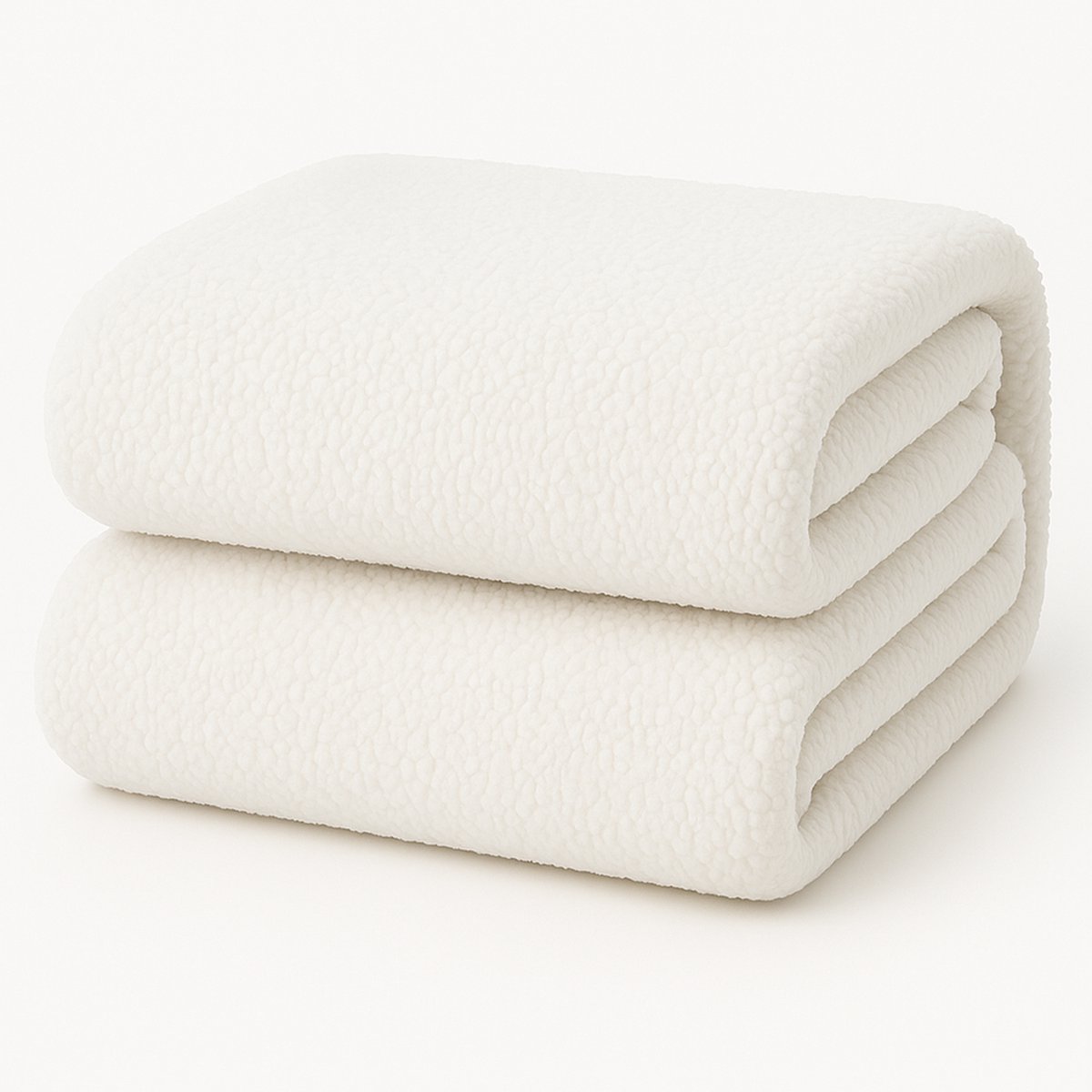 Decoware® Teddy Fleece Hoeslaken - Wit - 160x200 cm - Extra Warm & Zacht - Voor Matrassen tot 30 cm