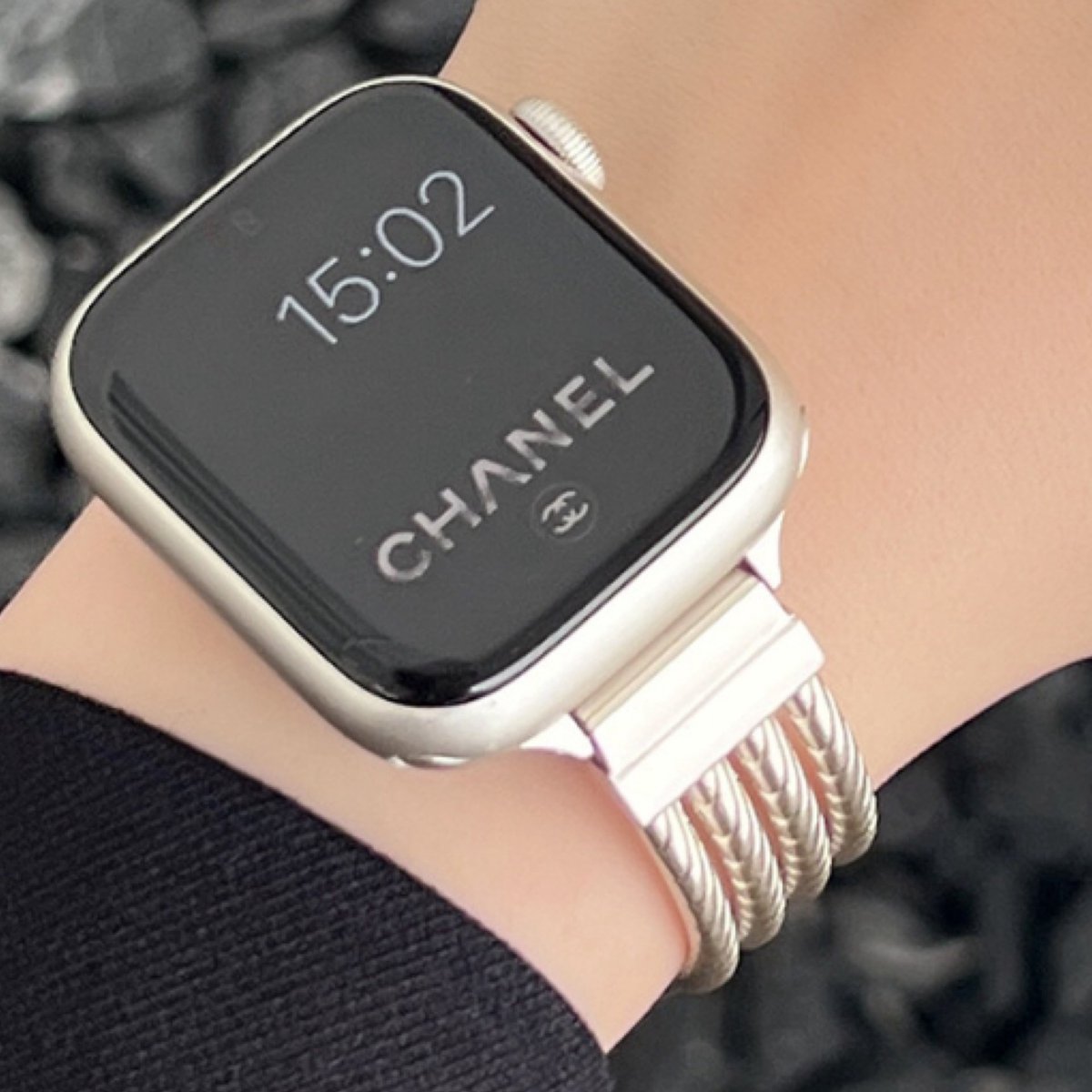 Luxe Applewatch horlogebandje van hoogwaardig metaal- 42-44-45-49mm- verstelbare sluiting