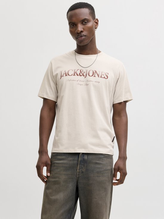 JACK&JONES - JJDEVIN DAYTONA PRINT TEE SS CREW LN - Heren - T-shirts