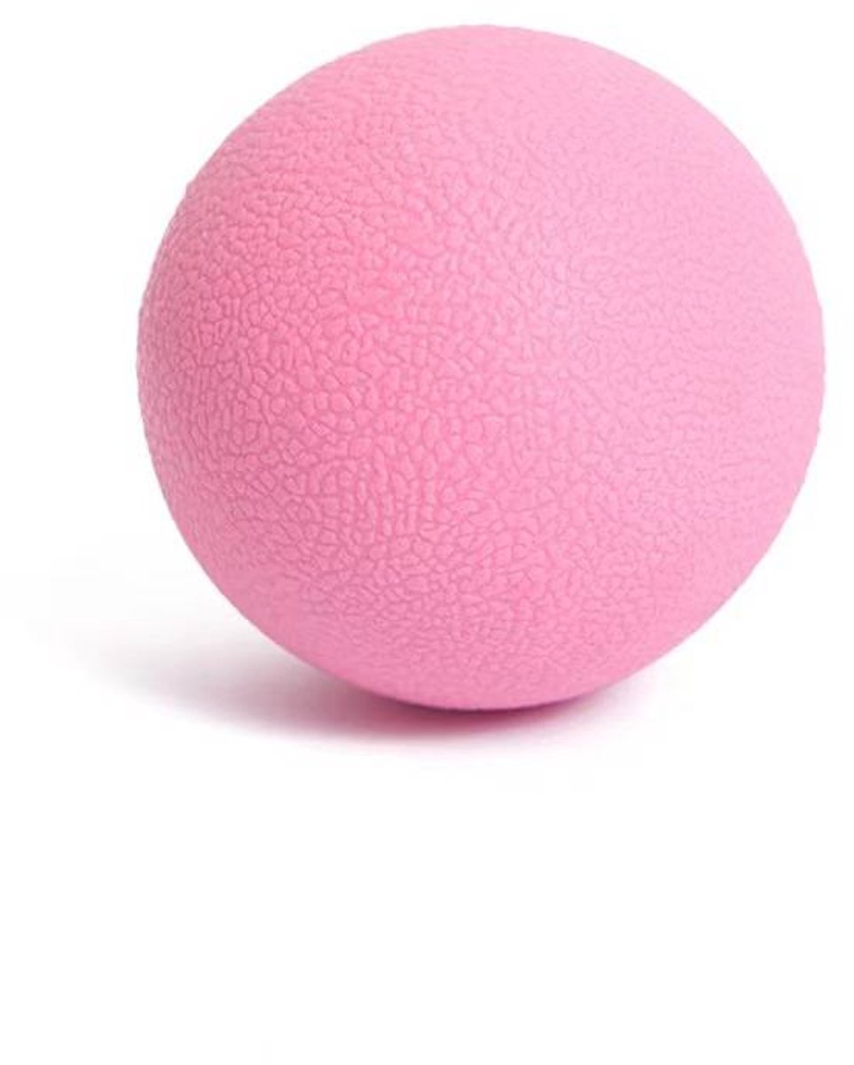 Handoefenballen Siliconen knijp-rituals-stressbal Massagetherapie Gripbal voor hand-vingerkrachtoefening Stressverlichting (lichtroze)-3cm