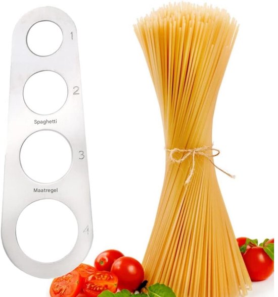 Mesureur de Spaghetti, Mesureur de Pâtes en Acier Inoxydable à 4 Trous, Outil de Mesure Pâtes Mesureur de Spaghetti, Mesureur de Pâtes en Acier Inoxydable à 4 Trous, Outil de Mesure Pâtes