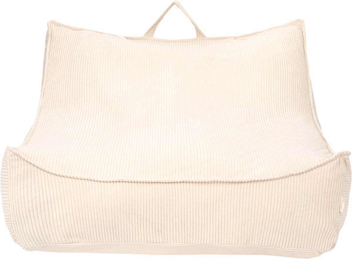 Babiem® Bruno - Zitzak Kind - Ribstof - Bean Bag - Zitzak - Wasbare Hoes van Gerecycled Materiaal - Zitzak Kinderen - Beanbag - Beige