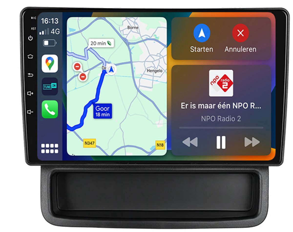 BG4U - Android Navigatie Radio geschikt voor Opel Vivaro Renault Trafic Nissan Primastar 2010-2014 met Apple Carplay en Android Auto