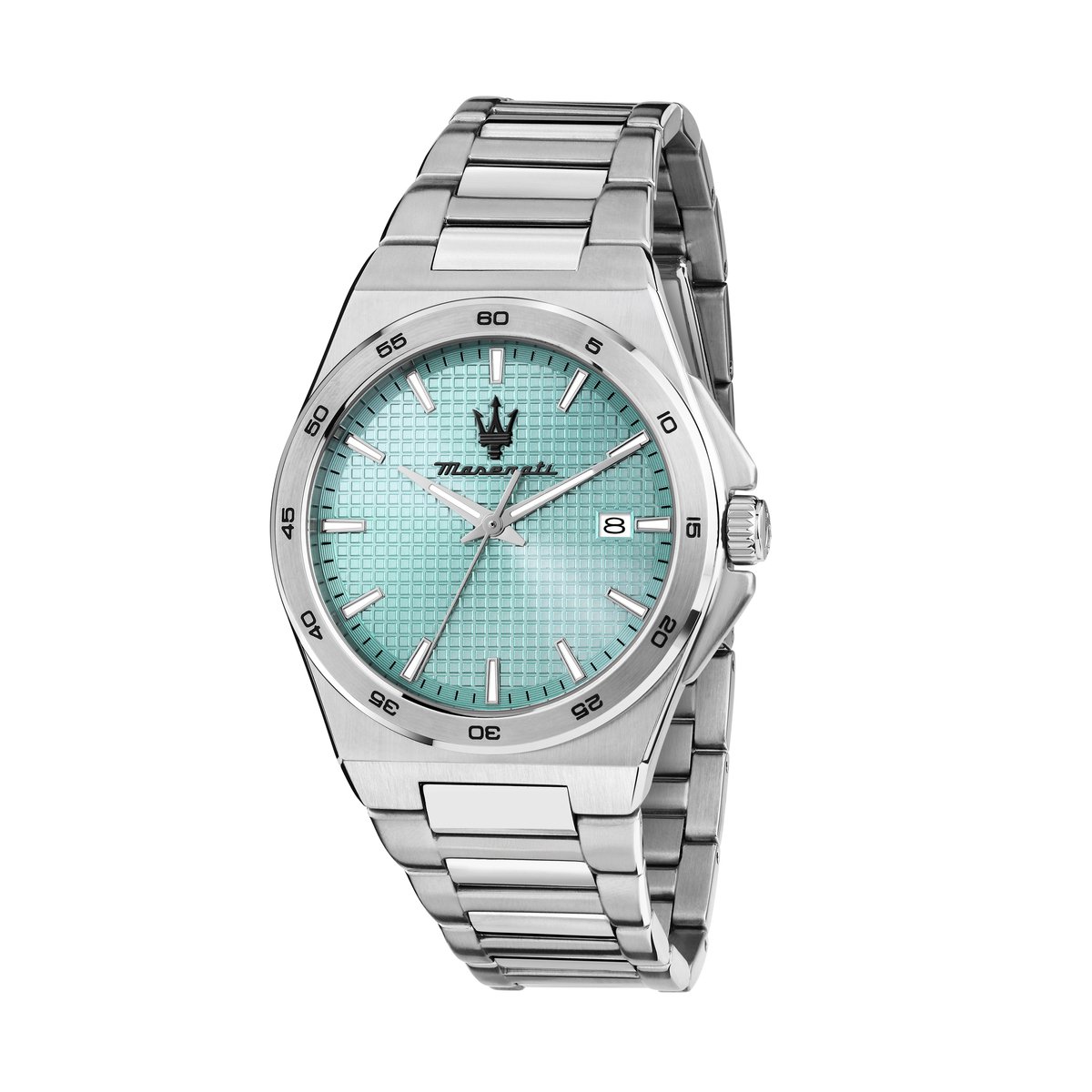 Maserati - R8853153002 - Velocita - Slim - Watch - 3H - zilver - licht blauw - heren - horloge - 40 MM