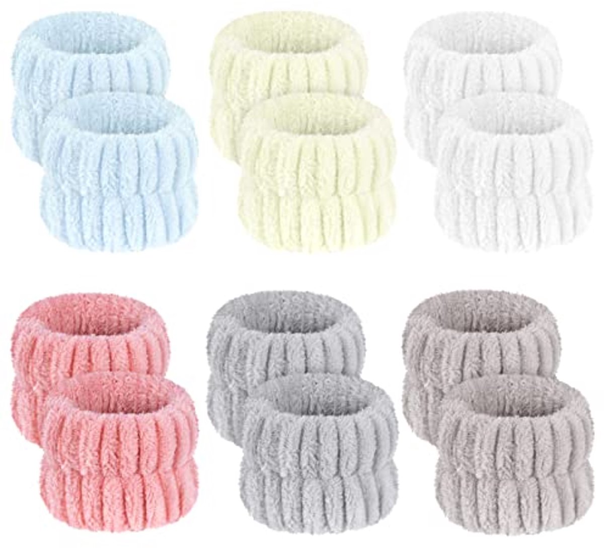 Elastische Microvezel Polsband voor Gezichtsreiniging en Make-up