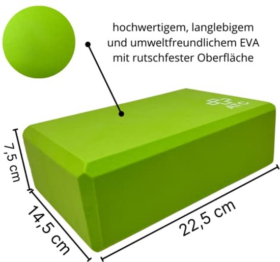 Yoga Block voor Asanas en Pilates - Versatile Stretch Block voor Effectieve Yoga-Oefeningen van Merkloos — afbeelding 5