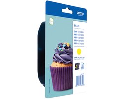 Brother LC-123YBP- Inktcartridge / Geel