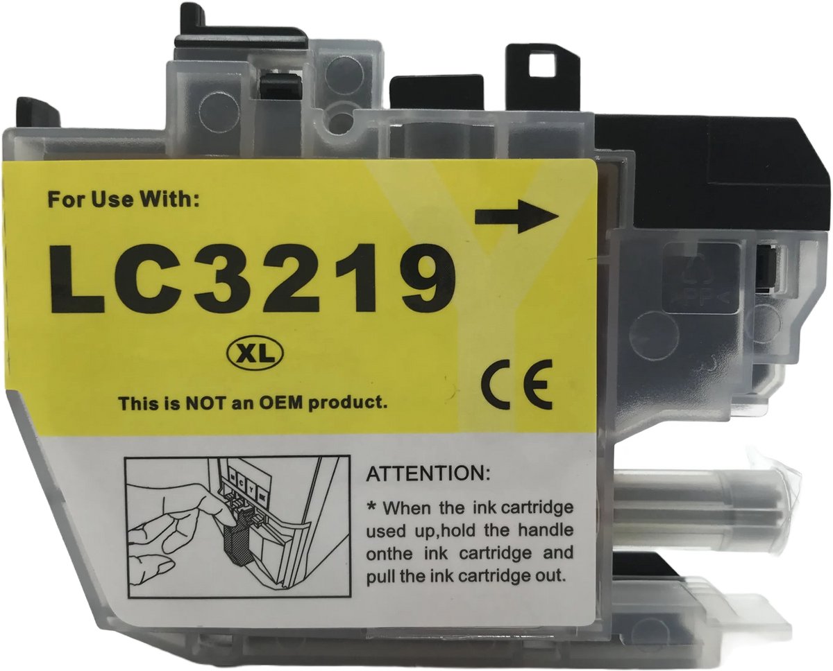 Inktcartridge Geschikt voor Brother LC3219XL | 1x Geel Geschikt voor Brother MFC-J5330 DW - J5730DW - J5930DW - J6530DW - J6535DW - J6930DW - J6935DW (LC-3217/LC3217/LC-3219/LC3219)