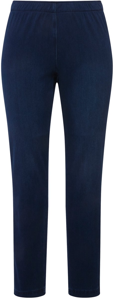 Ulla Popken - Dames - Jegging Sienna stretch jersey - Donkerblauw - Maat 46