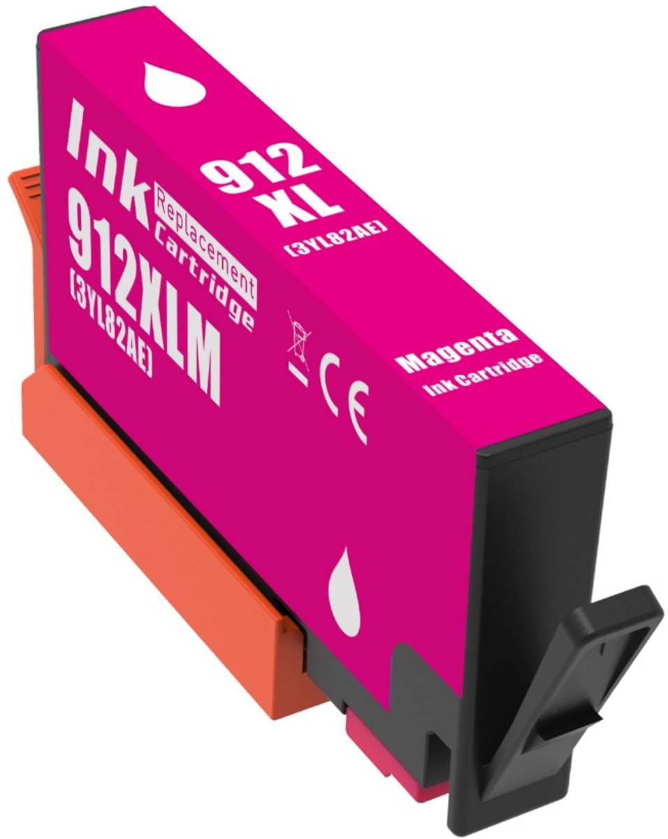 Inktcartridge Geschikt voor HP 912 / 912XL | 1x Magenta Geschikt voor HP OfficeJet Pro 8010 - 8012 - 8014 - 8015 - 8020 - 8022 - 8023 - 8024 - 8025