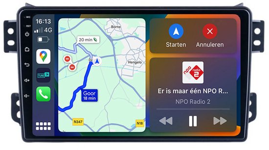 Radio paneel kit 1-din/ 2-din bevesitigingskitVoorpaneel Frame Geschikt voor Suzuki Swift 2004-2010 / Dzire 2008-2010