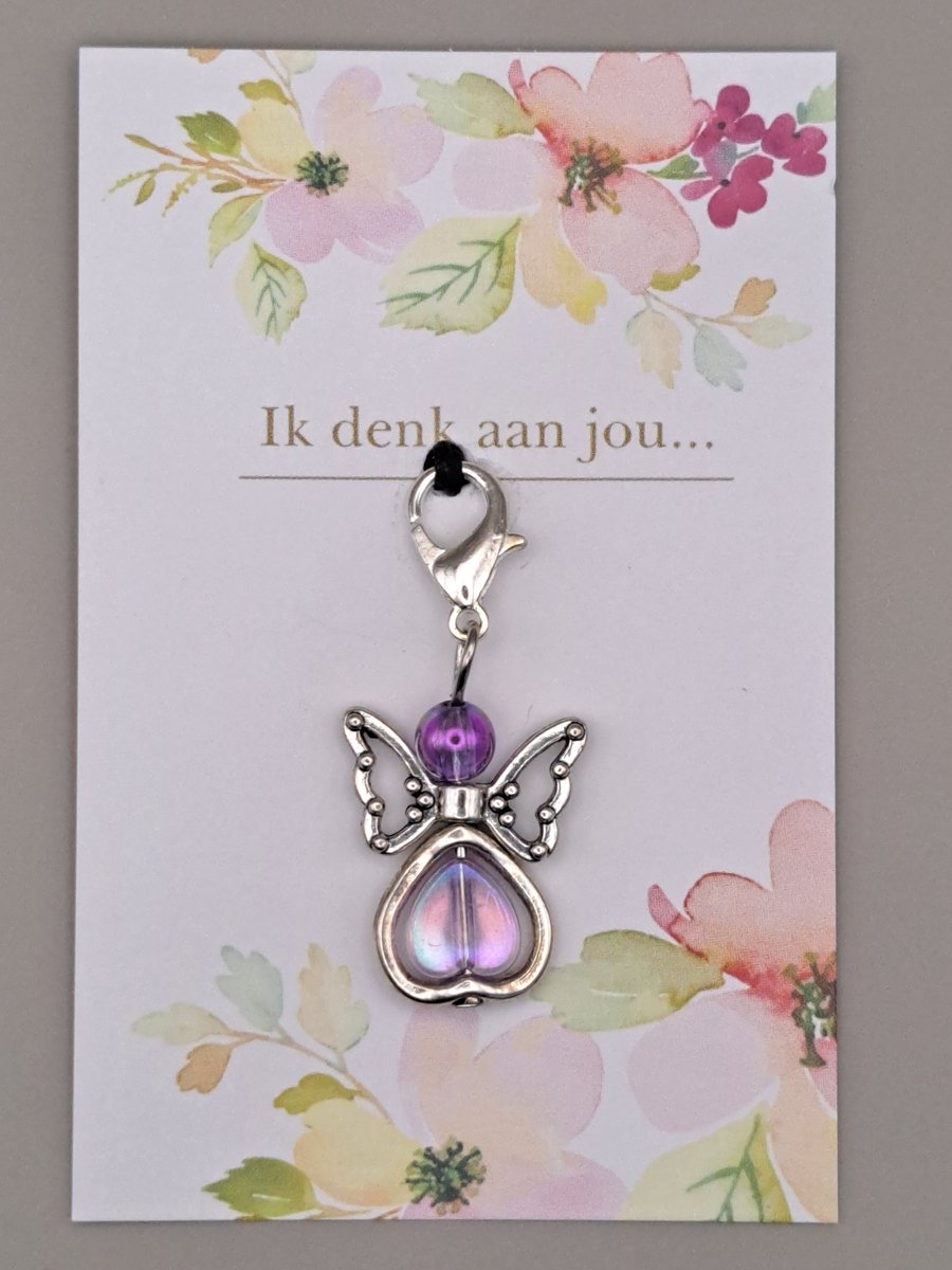 Geluksengeltje - Engel - Engeltje - Wenskaart - Gelukspoppetje - Pockethug - Pocket hug - Troostkaartje - een Engeltje voor jou - Geluksengel, Guardian Angel - Beschermengel