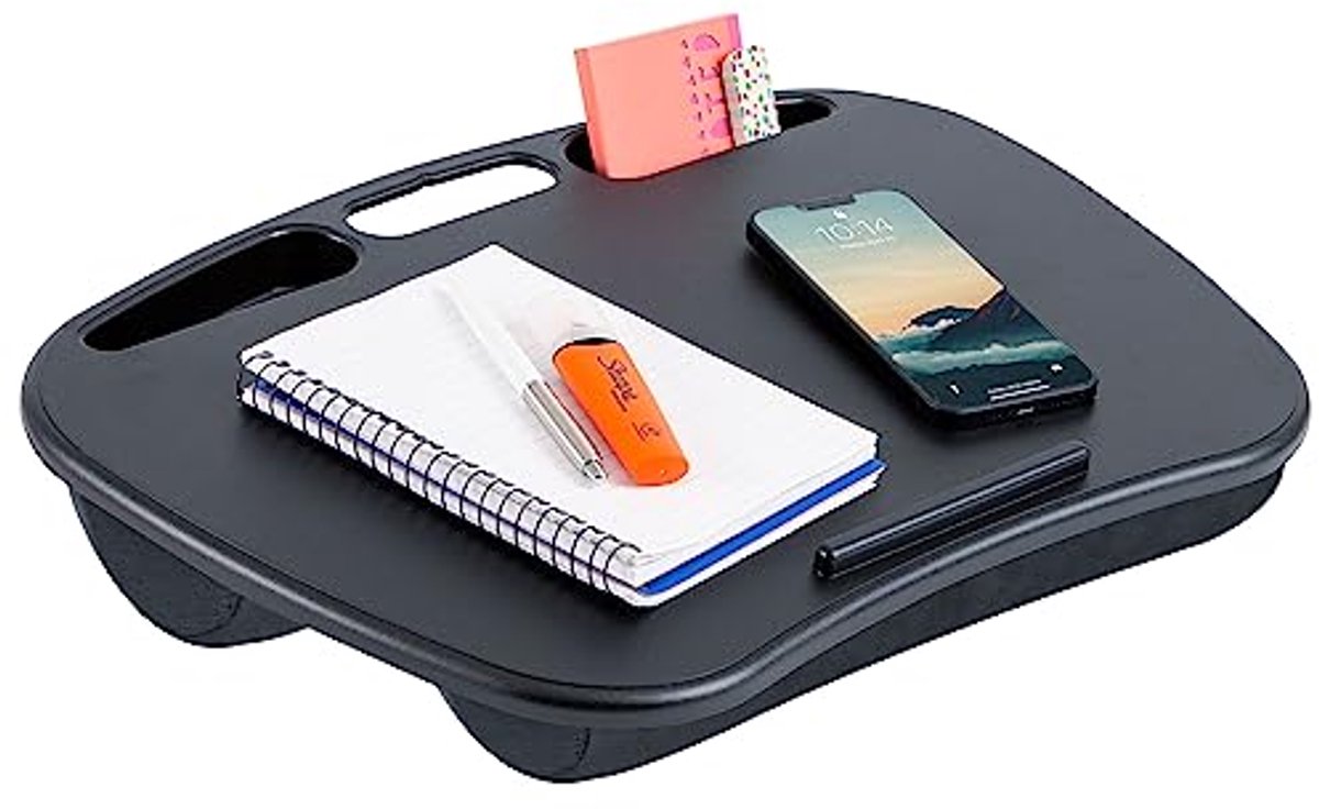Lap Desk met Apparatenhouder en Telefoonhouder - Geschikt voor Laptops tot 15,6 inch