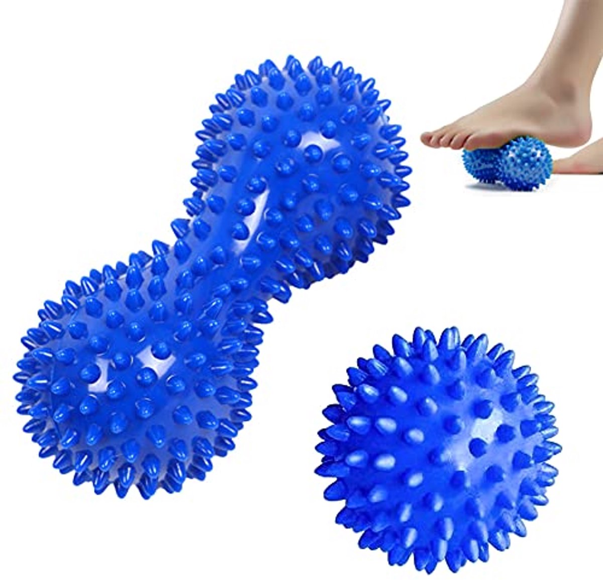 Egelbal voor Voetmassage en Zelfmassage - Verbeter Pijnverlichting en Ontspanning (2 stuks)
