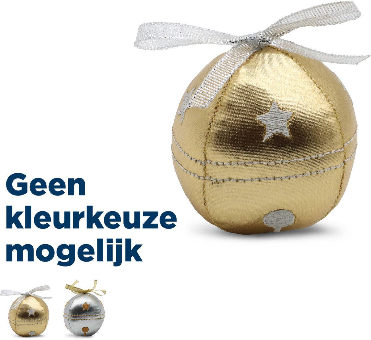 Croci Xmas ball kattenspeelgoed met catnip in feestelijke kleuren 7,5 cm